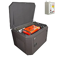 Генератор A-iPower A7000EAX в тихом зимнем кожухе 1200 RAL 8019 + блок автозапуска A-iPower 230 В, 50 А