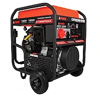 Бензиновый генератор A-iPower A13000TEAX в супертихом зимнем кожухе 1700SS RAL 7035 + блок автозапуска A-iPower 230В/400В 100А 8 ПИН