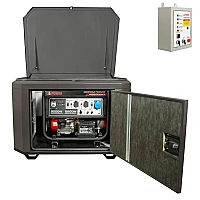 Генератор A-iPower A9000EAX в тихом зимнем кожухе 1200 RAL 8019 + блок автозапуска A-iPower 230 В, 50 А